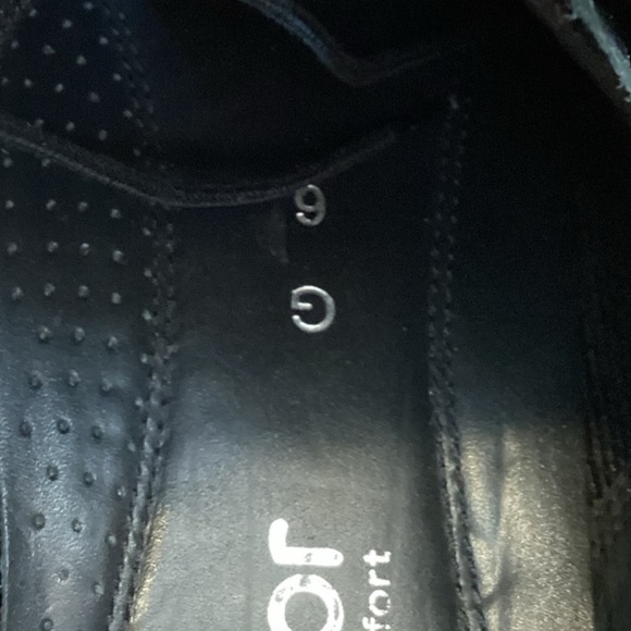 GABOR Men’s Pewter Metallic Leather Lace Up Crocodile Oxford, Size 6 - Picture 3 of 11